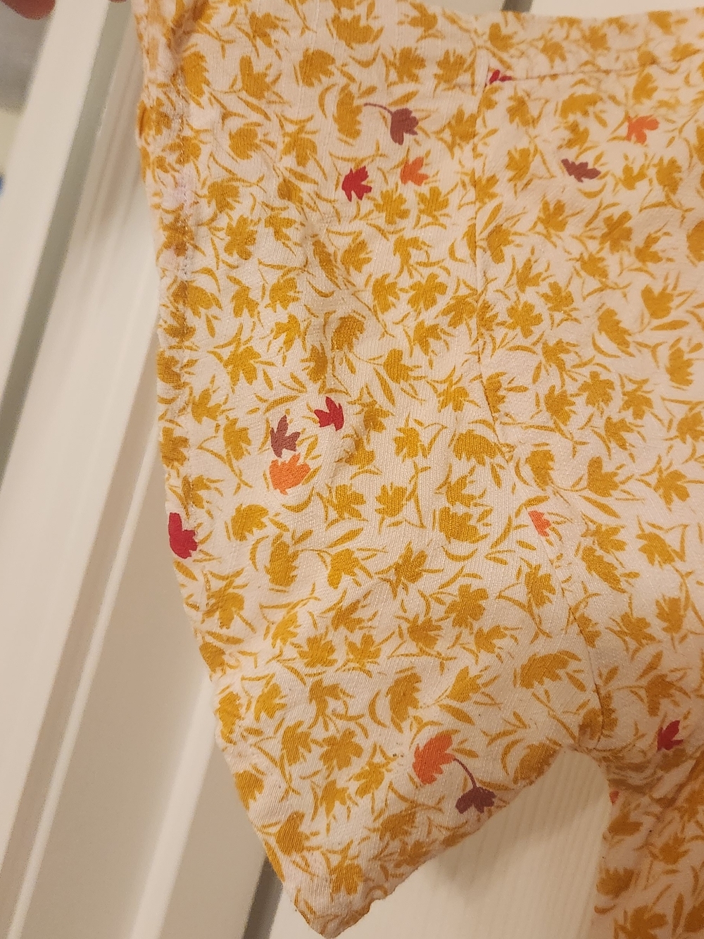 Free People Size L In Full Bloom Yellow Floral Midi Dress - Picture 6 of 7